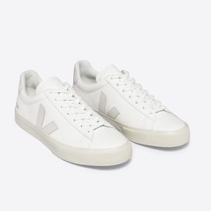 WOMENS VEJA CAMPO CHROMEFREE LEATHER WHITE NATURAL SIZE 41 EU/US 10